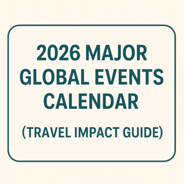 2026 Major Global Events Calendar (Travel Impact Guide ...